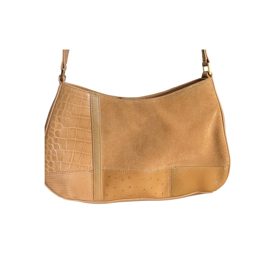 Giani Bernini Leather Patchwork Style Shoulder Ha… - image 2